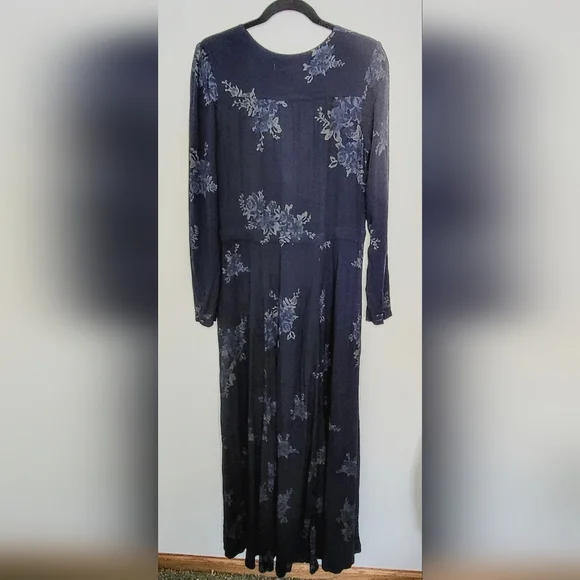 Christy Dawn Audrey Dress Navy Floral Maxi S Cottagecore Prairie
